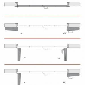 180 Degree Folding Sloset Door Hardware System(Swing door)